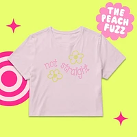 Not Straight Cropped Shirt