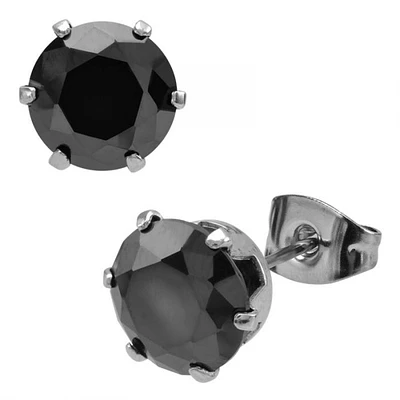 Circonita redonda negra de 6 puntas de 3 mm