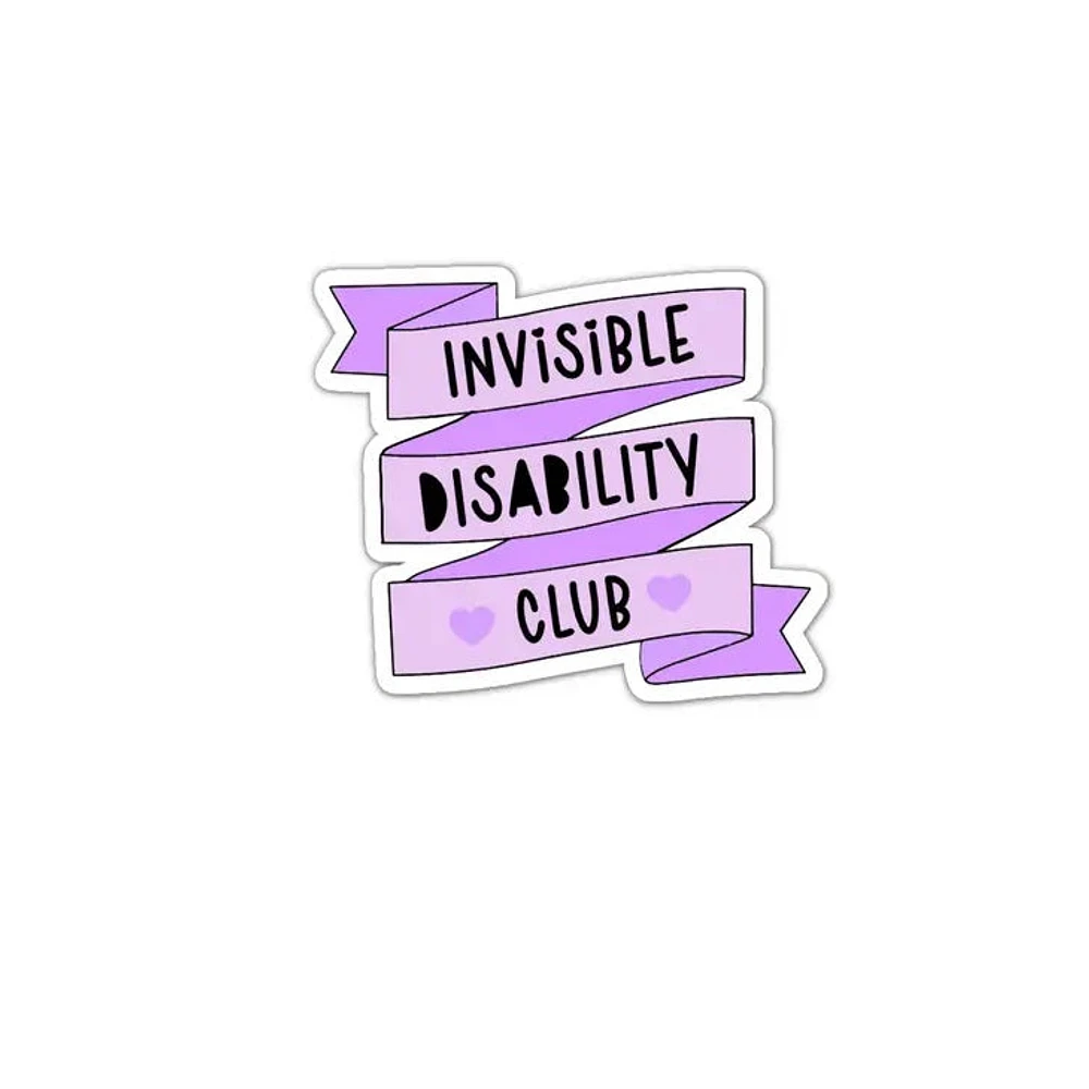 Invisible Illness Club Sticker