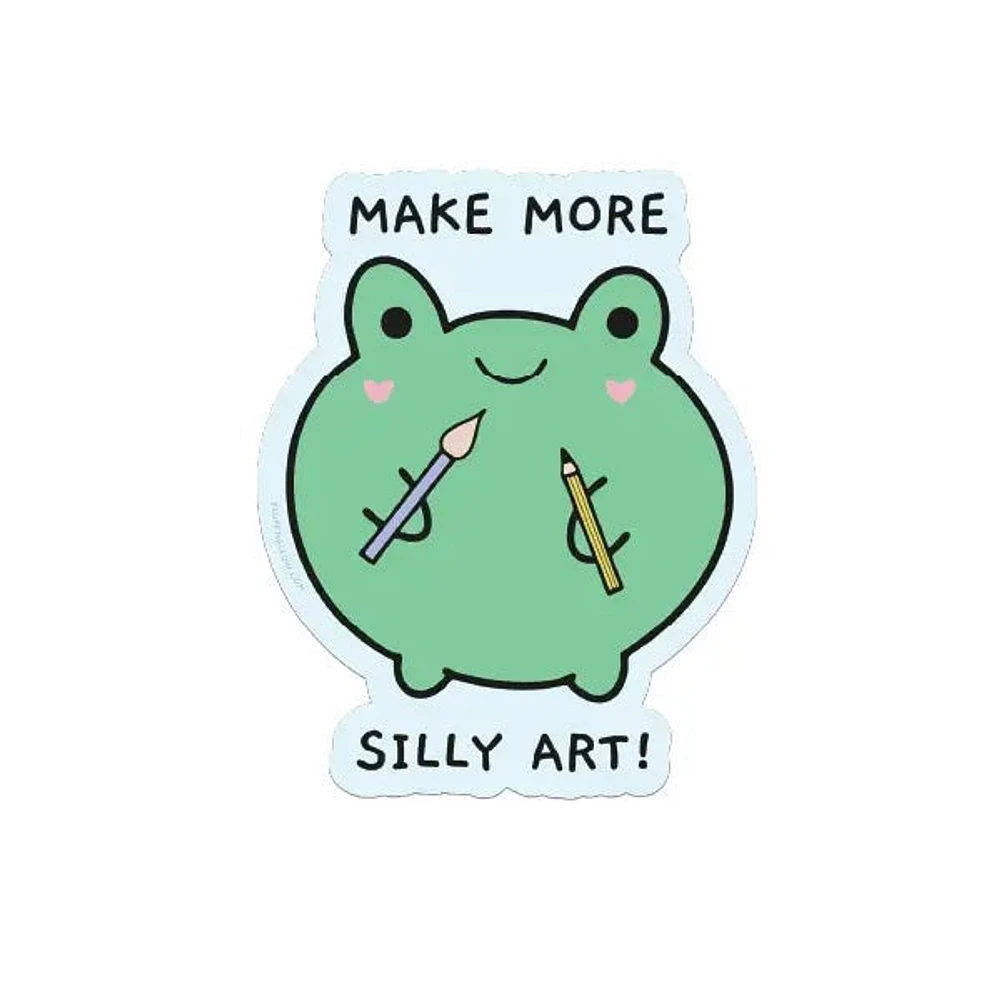 Make More Silly Art Vinyl Sticker