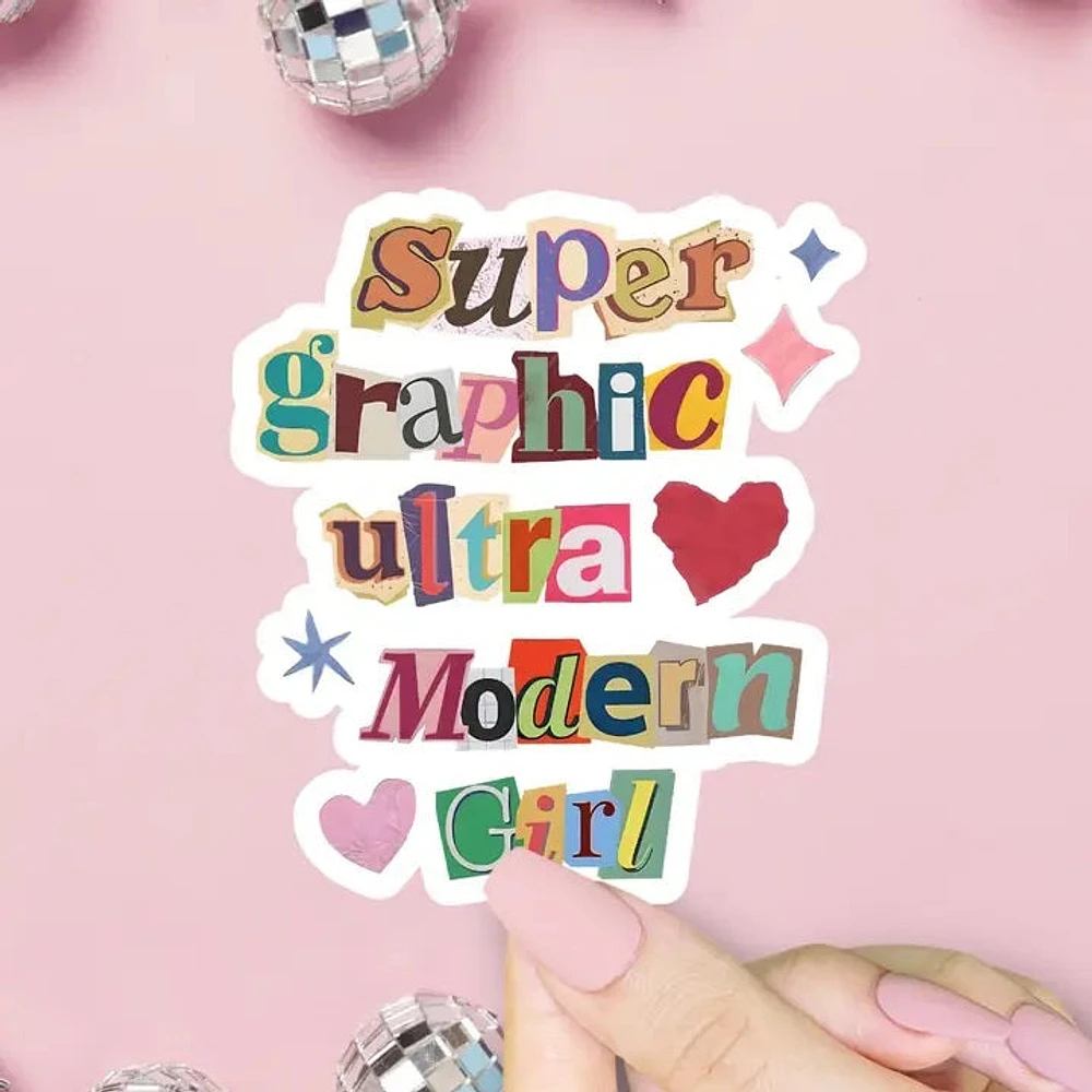 Super Graphic Ultra Modern Girl Sticker