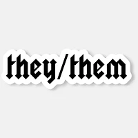 They/Them Pronoun Sticker