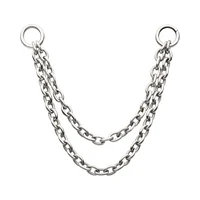 2 Tier 35mm / 43mm Rolo Chain Titanium