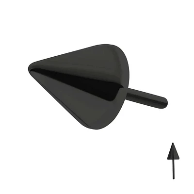Spike 24Kt Black PVD 4mm Base Threadless Top