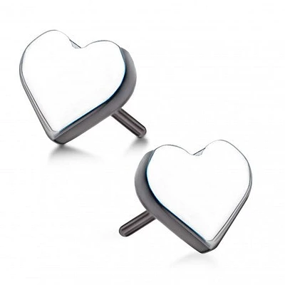 Heart Titanium Threadless Top