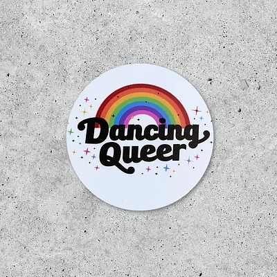 Pegatina de vinilo queer bailando