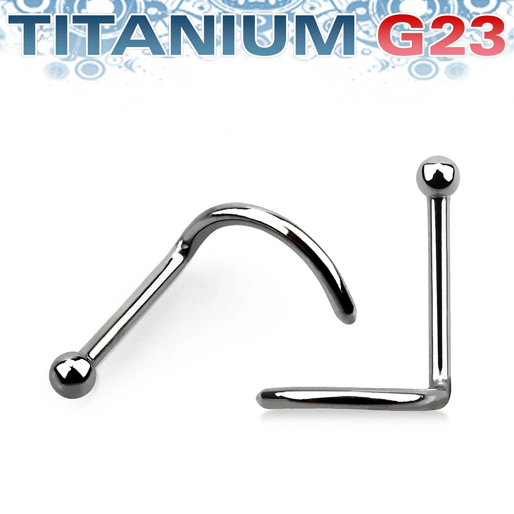 18g Titanium Nose Screw With 2mm Ball