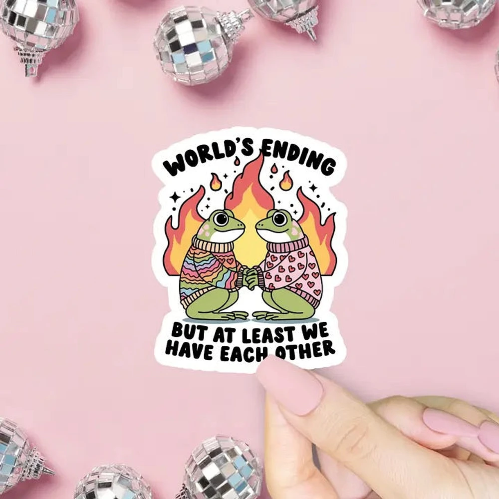 World's Ending Sticker