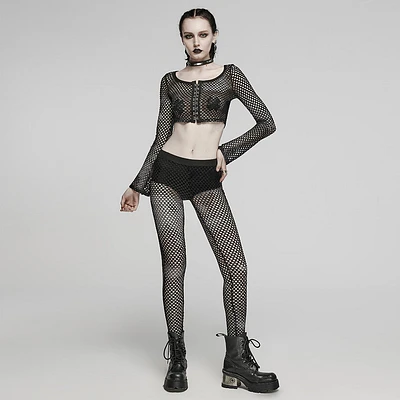 Mesh Long Sleeve Shirt