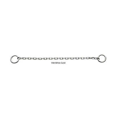 Rolo Chain 1" 14Kt White Gold