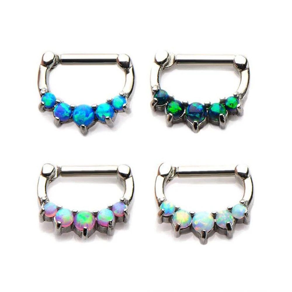 5 Synthetic Prong Set Opal Clicker