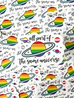 Todo parte del mismo universo Pegatina