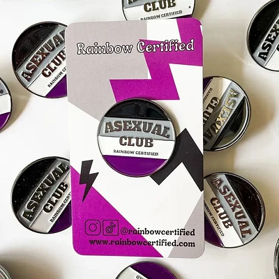 Club del orgullo asexual Chapa