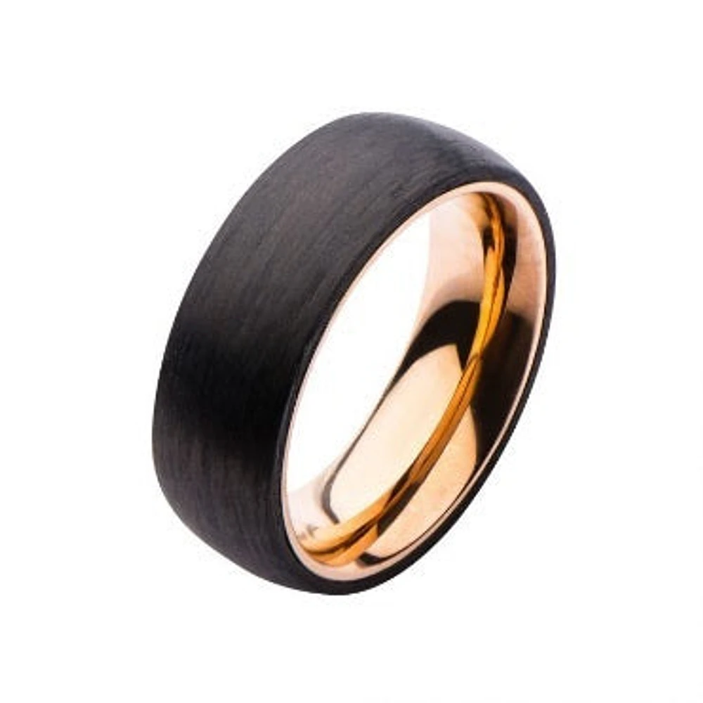 Rose Gold Comfort Fit Ring Size 6