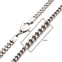 Collar de cadena Franco de acero 24"