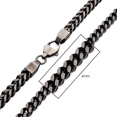 Stainless Steel Oxidized Franco Chain