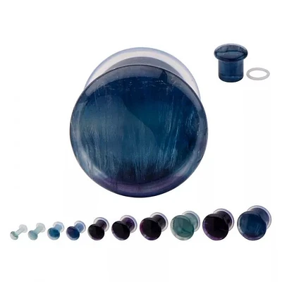 Tapón de fluorita una sola llamarada 0 g - 7/8"