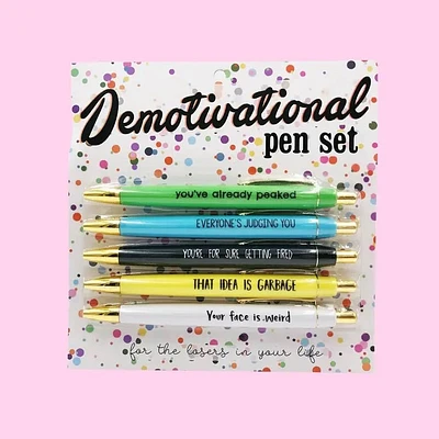 Demotivational Pen Set