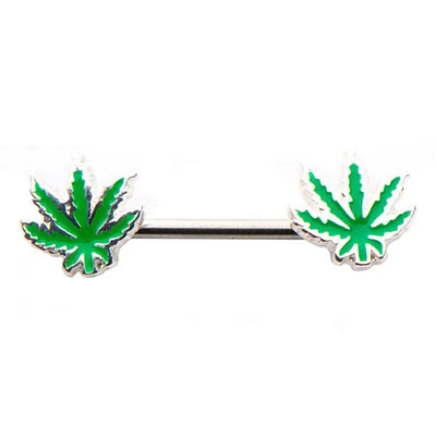 Pezón de hoja de marihuana
