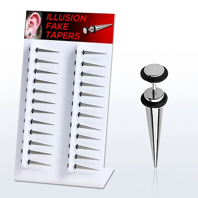 Surgical Steel Faux Tapers