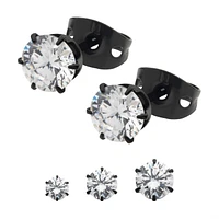 20g Black PVD Titanium Earring 4mm