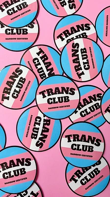 Trans Pride Club Sticker