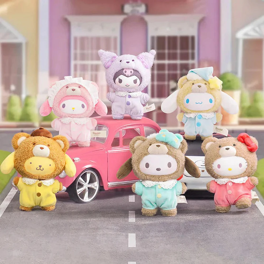 Sanrio Latte Baby Series Vinyl Face Plush Keychain Blind Box