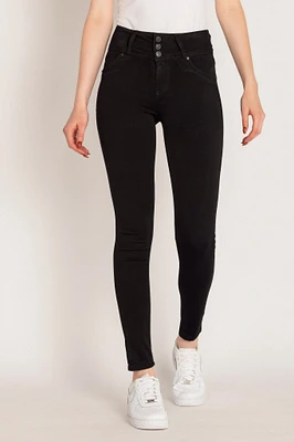 WallFlower Noir Wash InstaSoft Sassy Skinny High-Rise Jegging