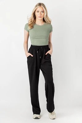 Soft Modal Wide-Leg Pant