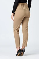 Knit Crepe Wide Waistband Trouser