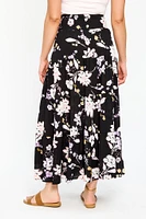 Smocked Waist Maxi Tiered Skirt