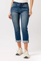 WallFlower InstaSoft Juliette Wash Ultra Mid-Rise Cropped Skinny Jean