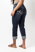 WallFlower Insta-Stretch Evan Wash High-Rise Cropped Jean