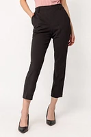 Knit Crepe Cropped Trouser