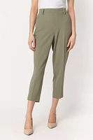 Knit Crepe Cropped Trouser