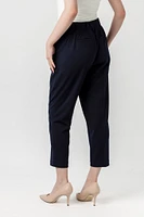 Knit Crepe Cropped Trouser