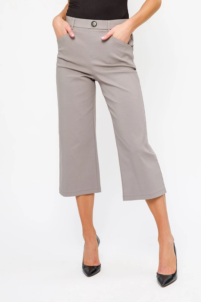Pull-On High-Rise Culotte