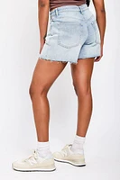 Almost Famous Light-Wash High-Rise Short