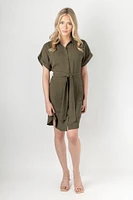 Airflow Shirtdress with Tie-Belt