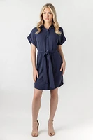 Airflow Shirtdress with Tie-Belt