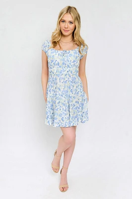 WallFlower Abstract Floral Mini Dress