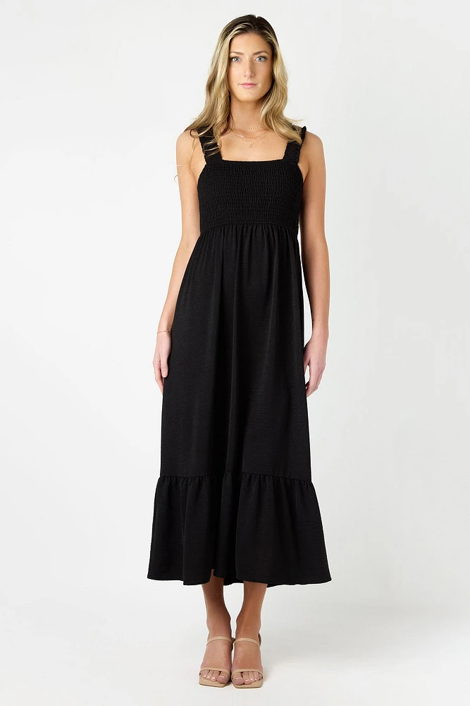 Airflow Maxi Dress with Smocked Top