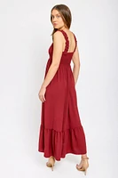 Airflow Maxi Dress with Smocked Top