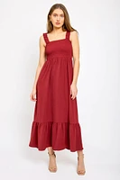 Airflow Maxi Dress with Smocked Top