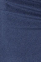 Satin Drape Neck Maxi Dress with Side Slit