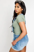 WallFlower Audrey Wash Retro High-Rise Shortall