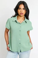 Airflow Short-Sleeve Button-Up Shirt