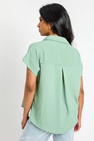Airflow Short-Sleeve Button-Up Shirt