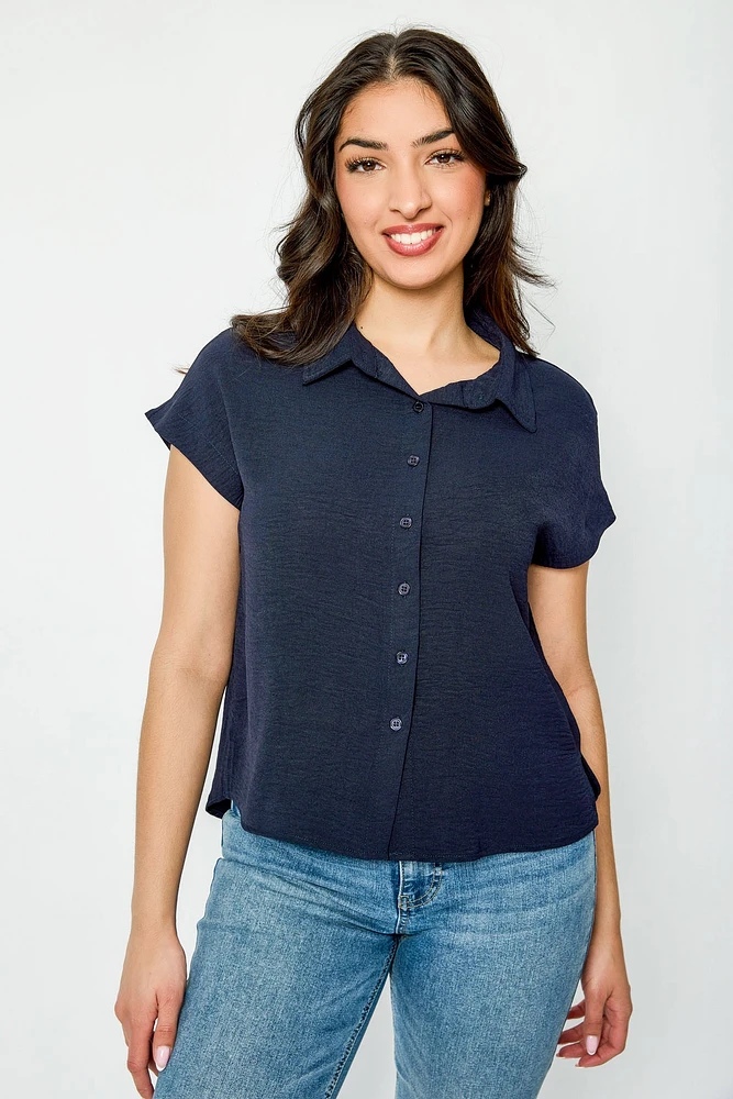 Airflow Short-Sleeve Button-Up Shirt