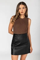 Ribbed Sleeveless Shell